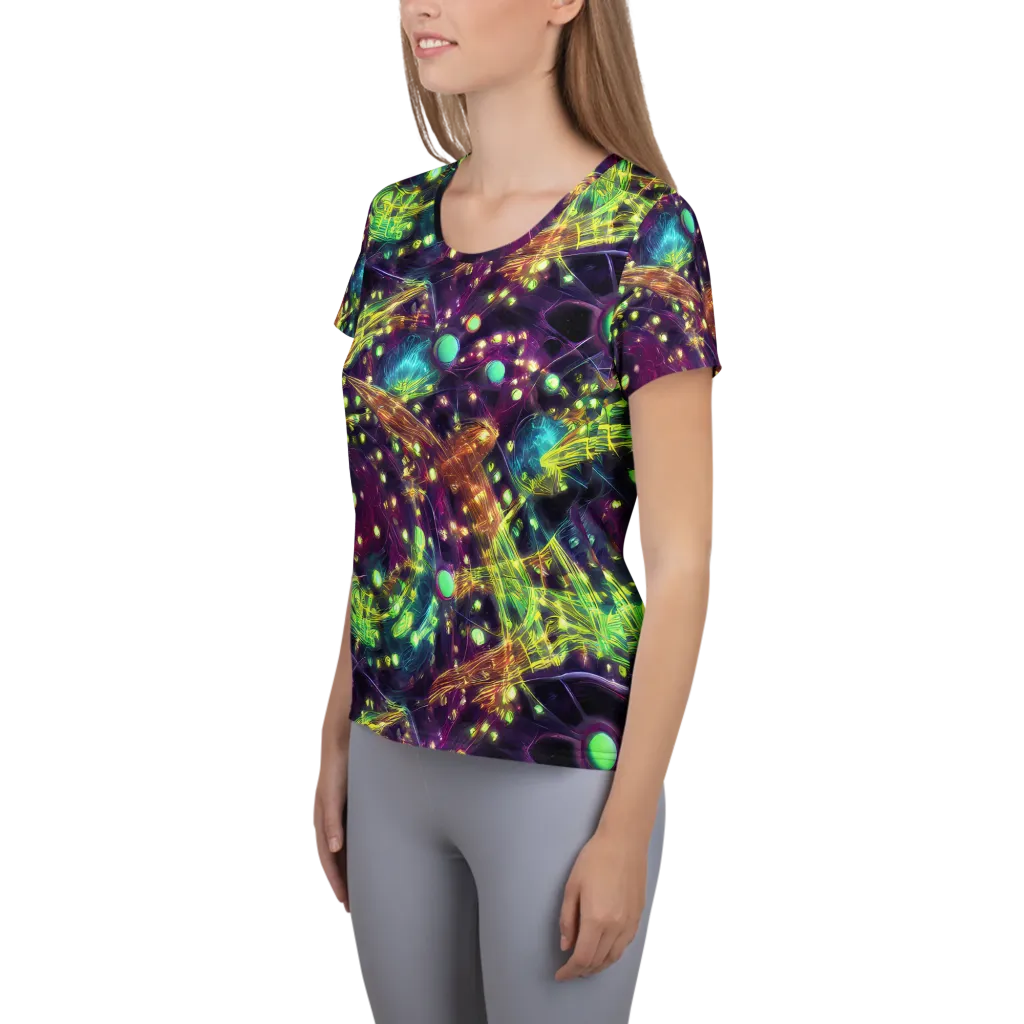 Astral Organica on Women's Athletic T-Shirt — Left