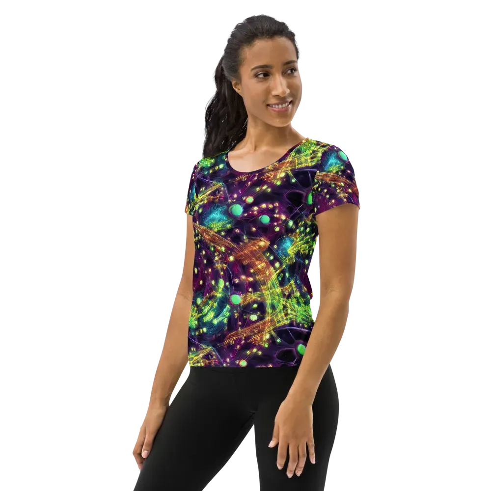 Astral Organica on Women's Athletic T-Shirt — Left