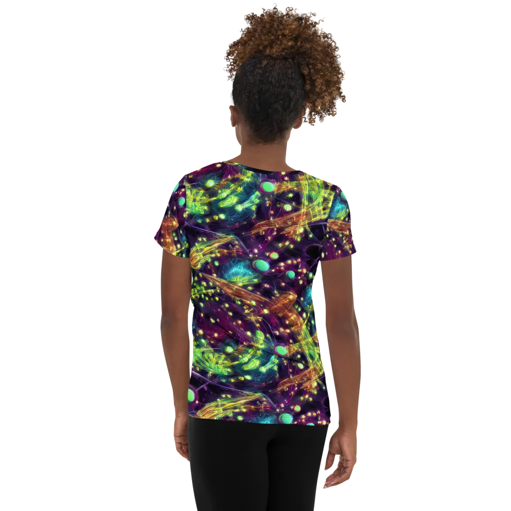Astral Organica on Women's Athletic T-Shirt — Back