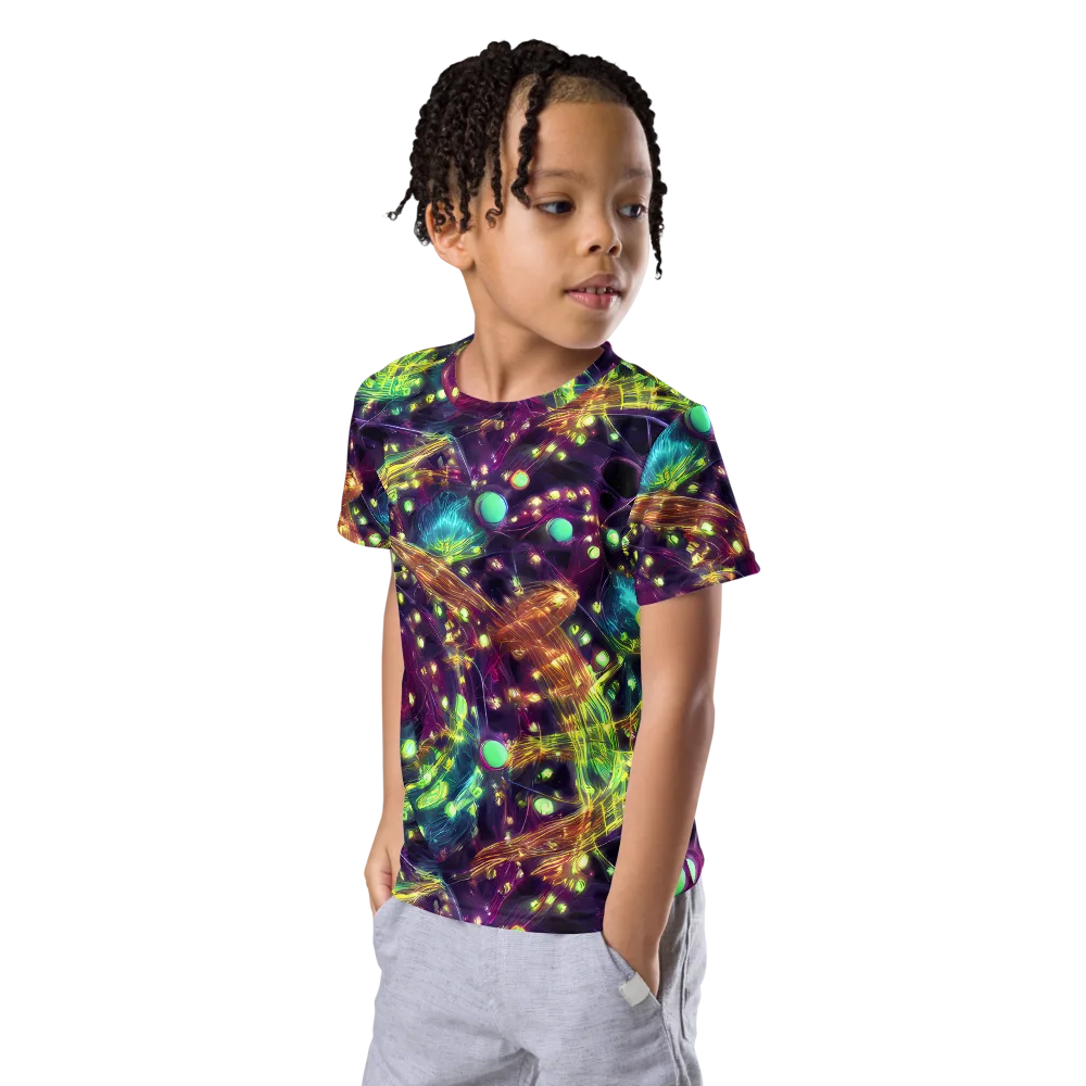 Astral Organica on Kids Crew Neck T-Shirt — Left Front