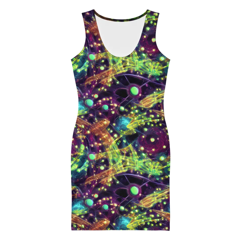 Astral Organica on Bodycon Dress — Front