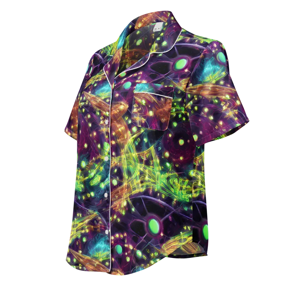 Astral Organica on Women's Short Sleeve Pajama Top — Left Front