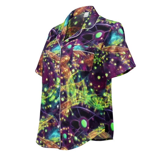 Astral Organica on a Women's Short Sleeve Pajama Top