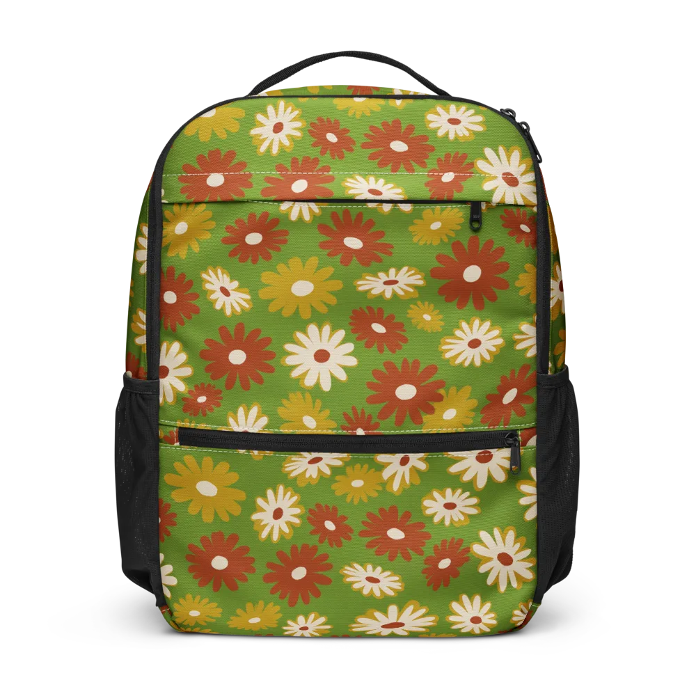 Harvest Daisy on Utility Backpack — Front