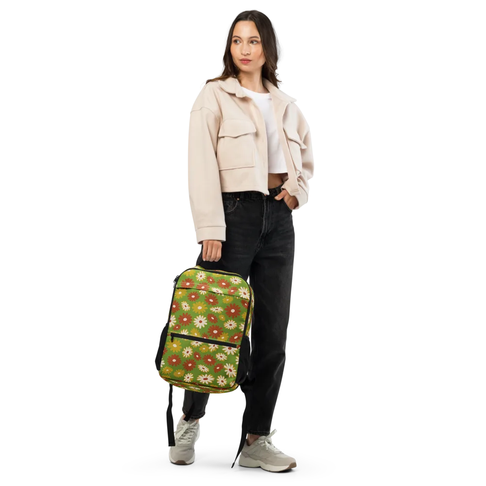 Harvest Daisy on Utility Backpack — Front