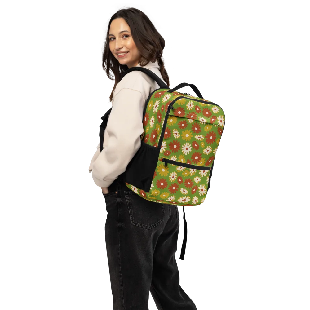 Harvest Daisy on Utility Backpack — Back