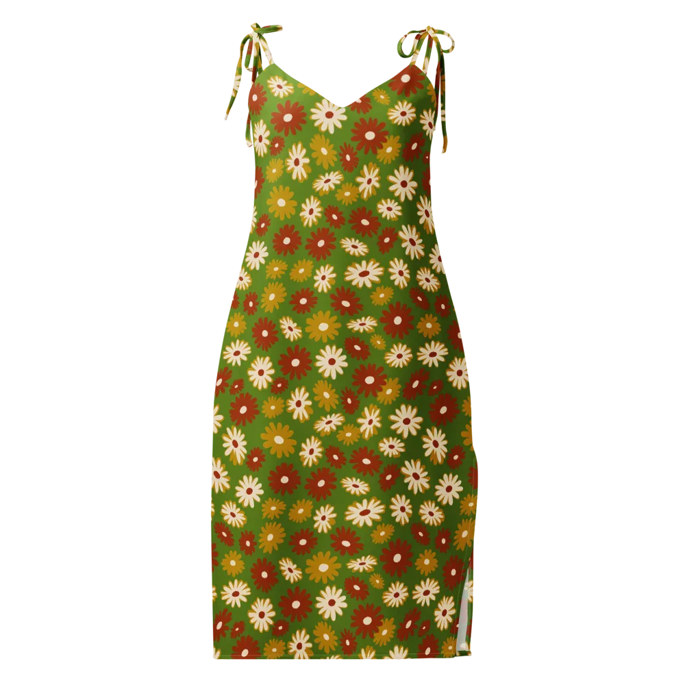 Harvest Daisy on Slip Dress — Front