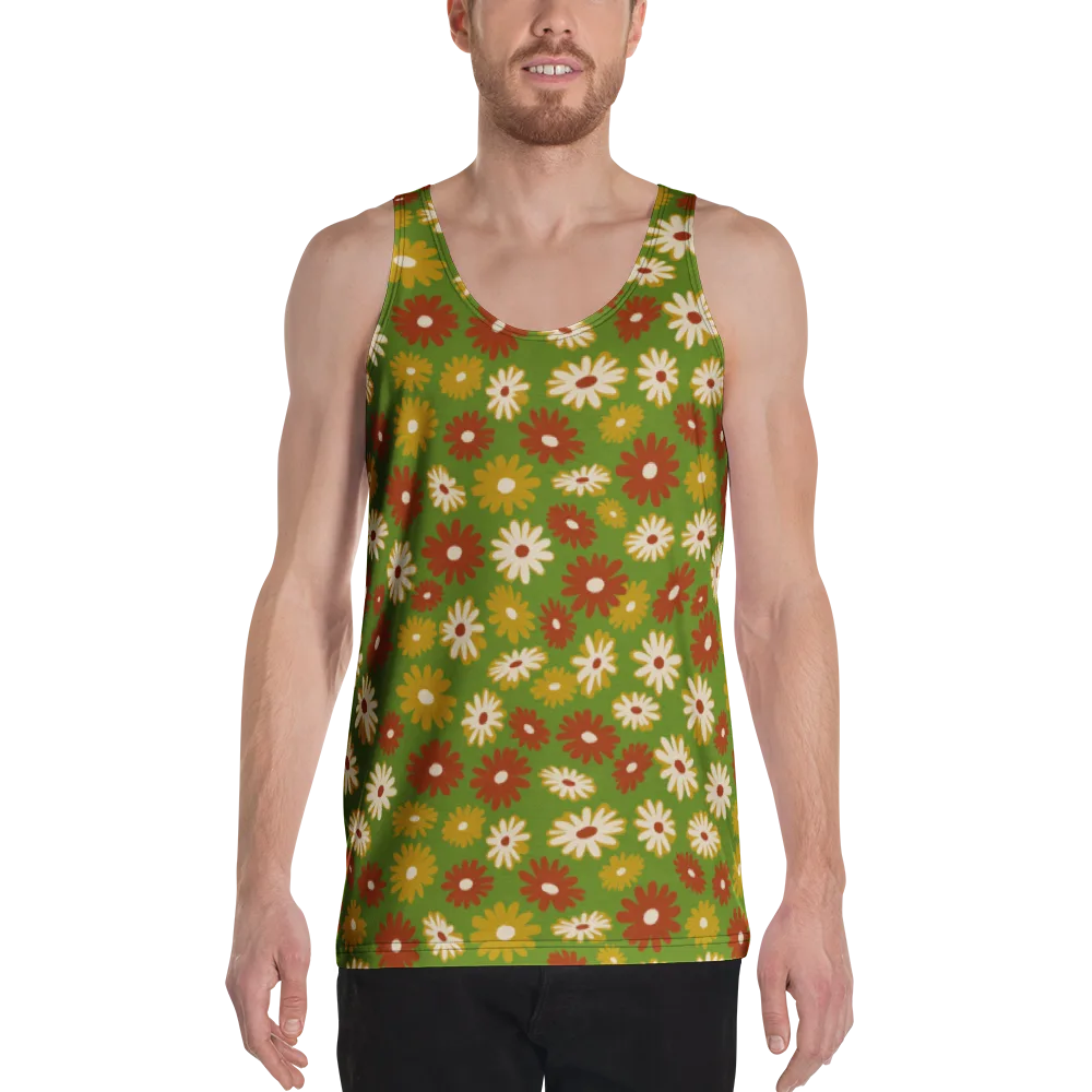 Harvest Daisy on Men's Tank Top — Front