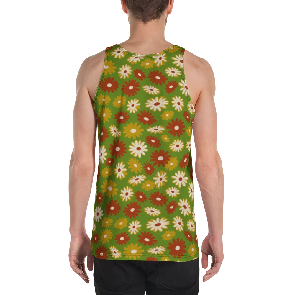Harvest Daisy on Men's Tank Top — Back