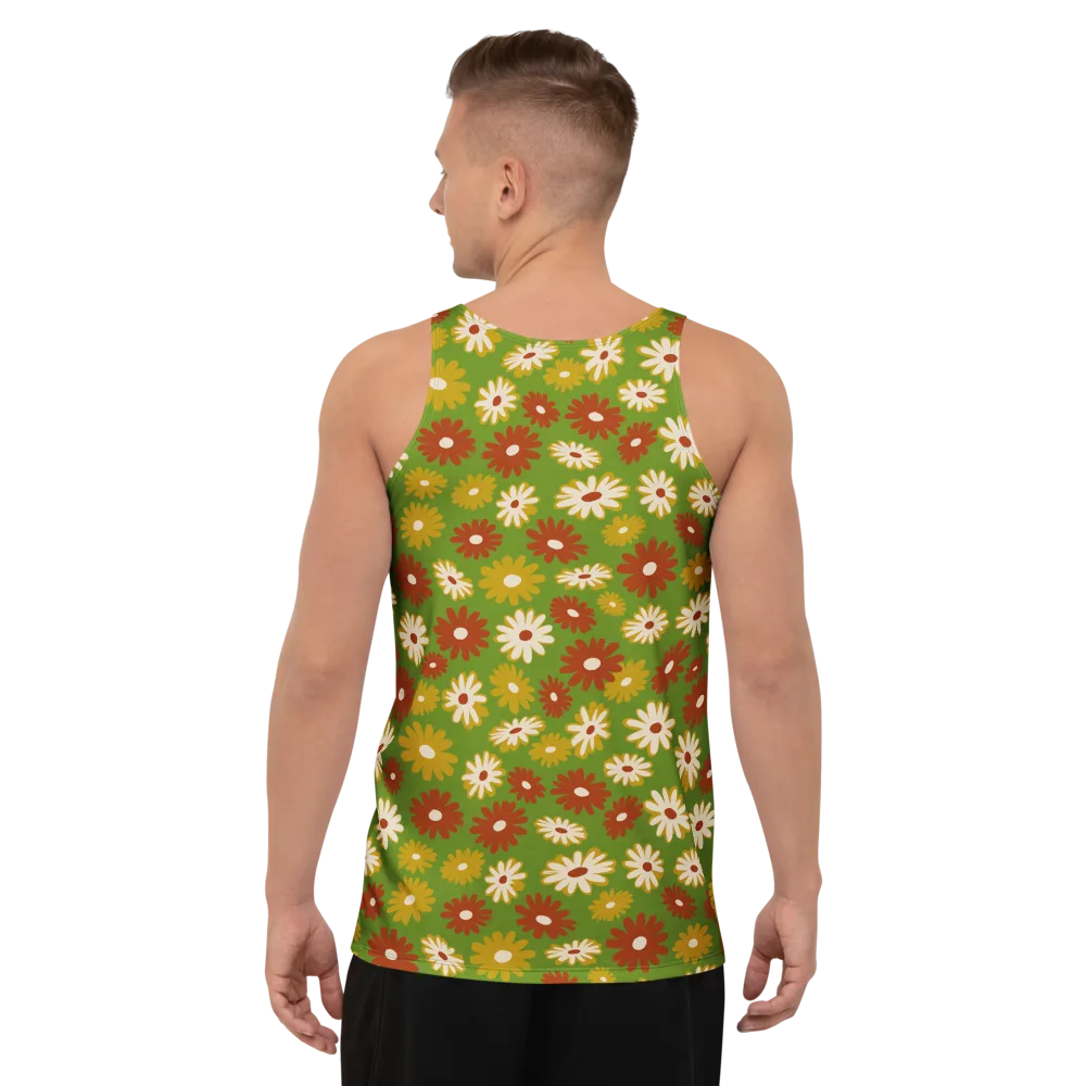 Harvest Daisy on Men's Tank Top — Back