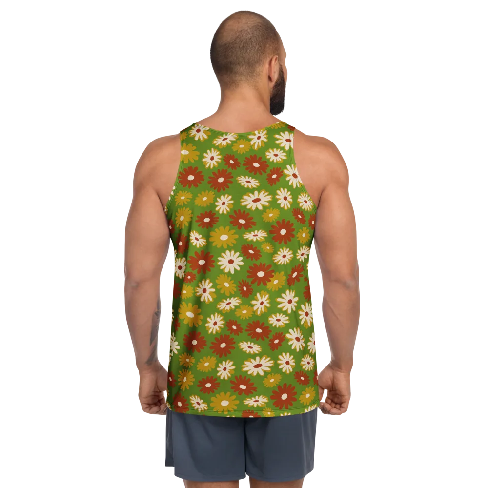 Harvest Daisy on Men's Tank Top — Back