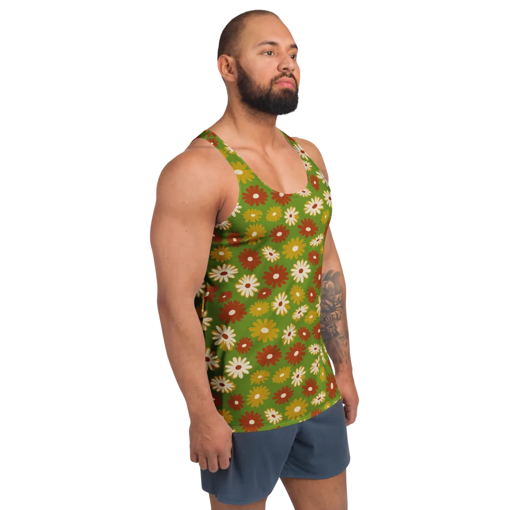 Harvest Daisy on Men's Tank Top — Right Front