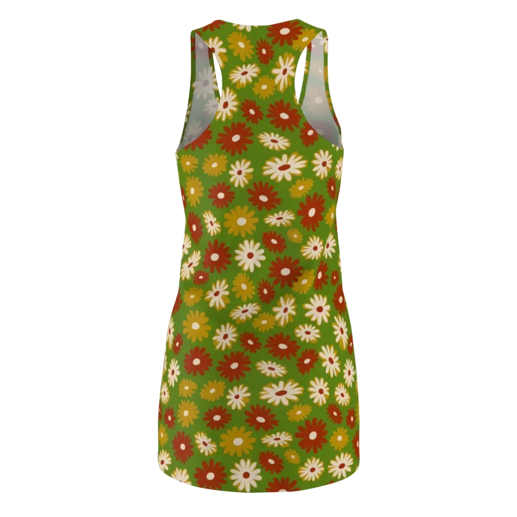 Harvest Daisy on Racerback Dress — Back