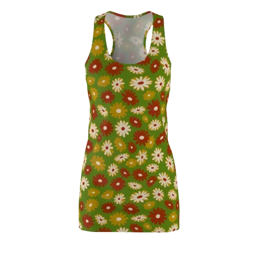 Harvest Daisy on a Racerback Dress