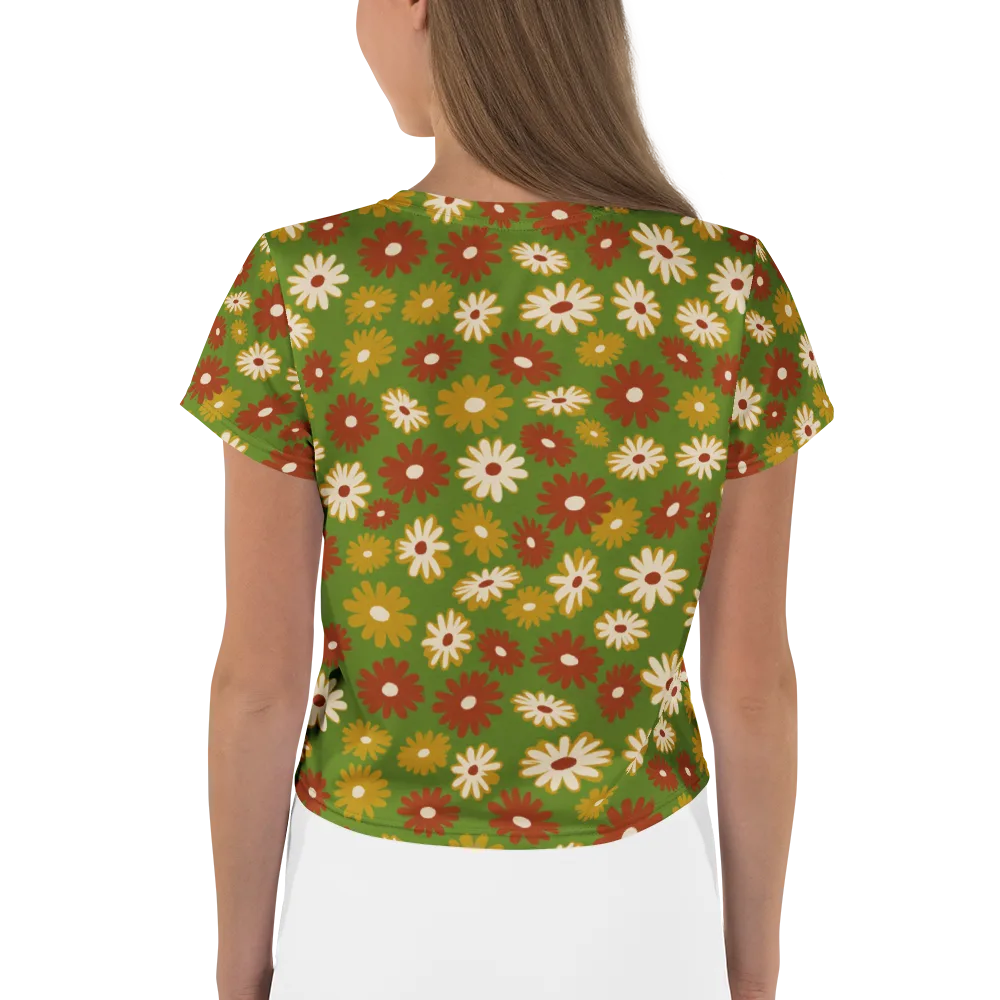 Harvest Daisy on Crop Tee — Back
