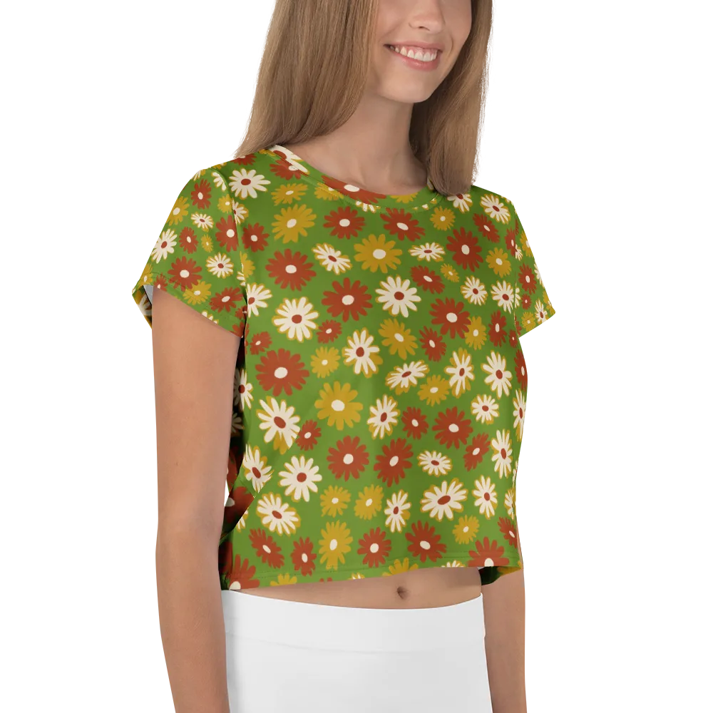 Harvest Daisy on Crop Tee — Right