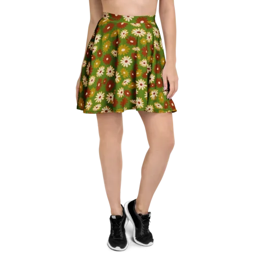 Harvest Daisy on a Skater Skirt