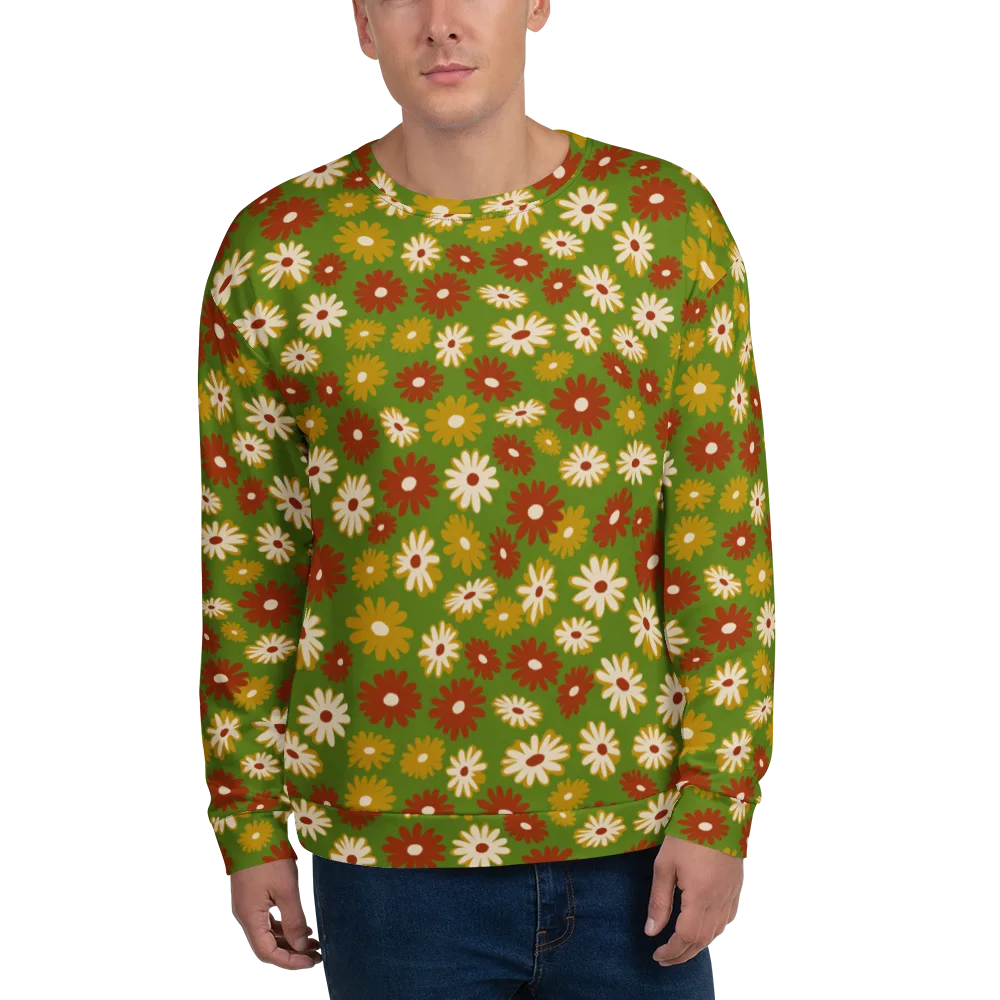 Harvest Daisy on Sweatshirt — Front