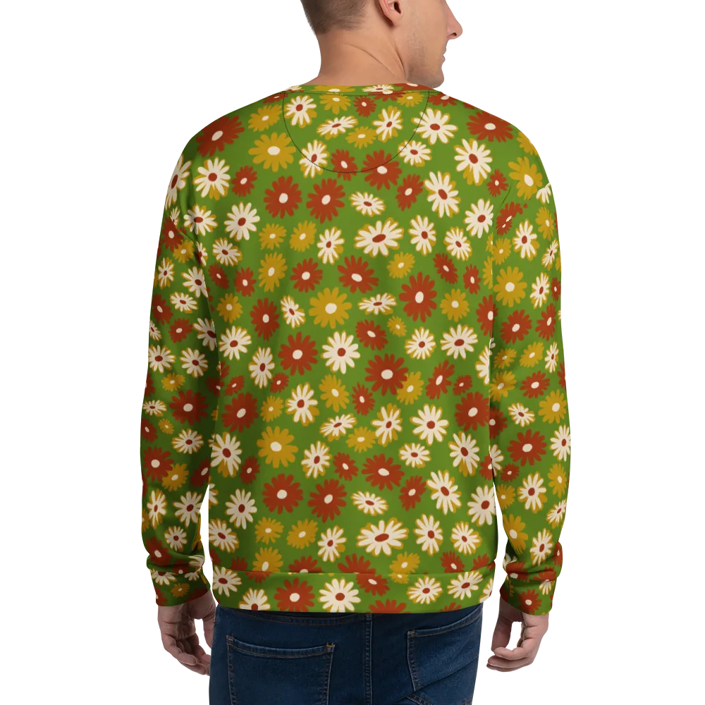 Harvest Daisy on Sweatshirt — Back