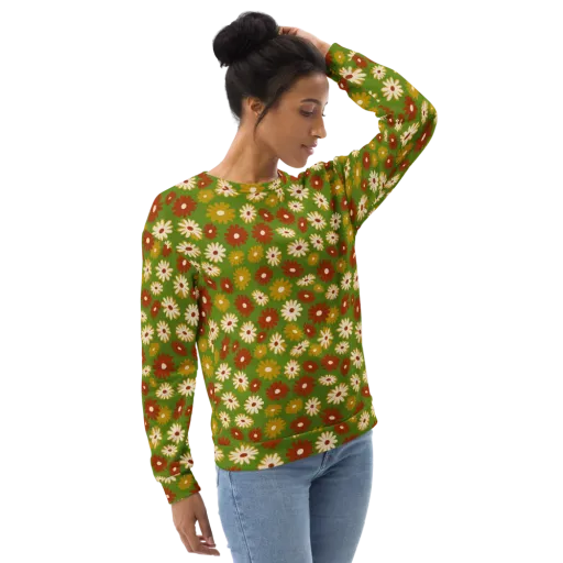 Harvest Daisy on a Sweatshirt