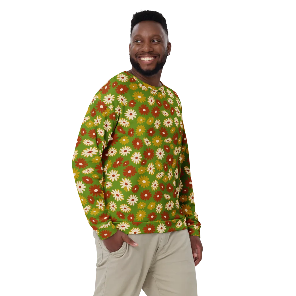Harvest Daisy on Sweatshirt — Front