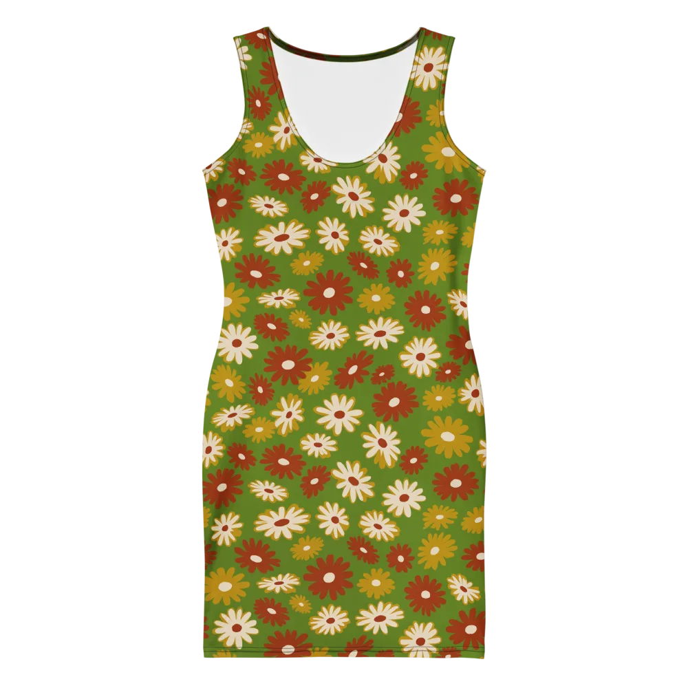 Harvest Daisy on Bodycon Dress — Front