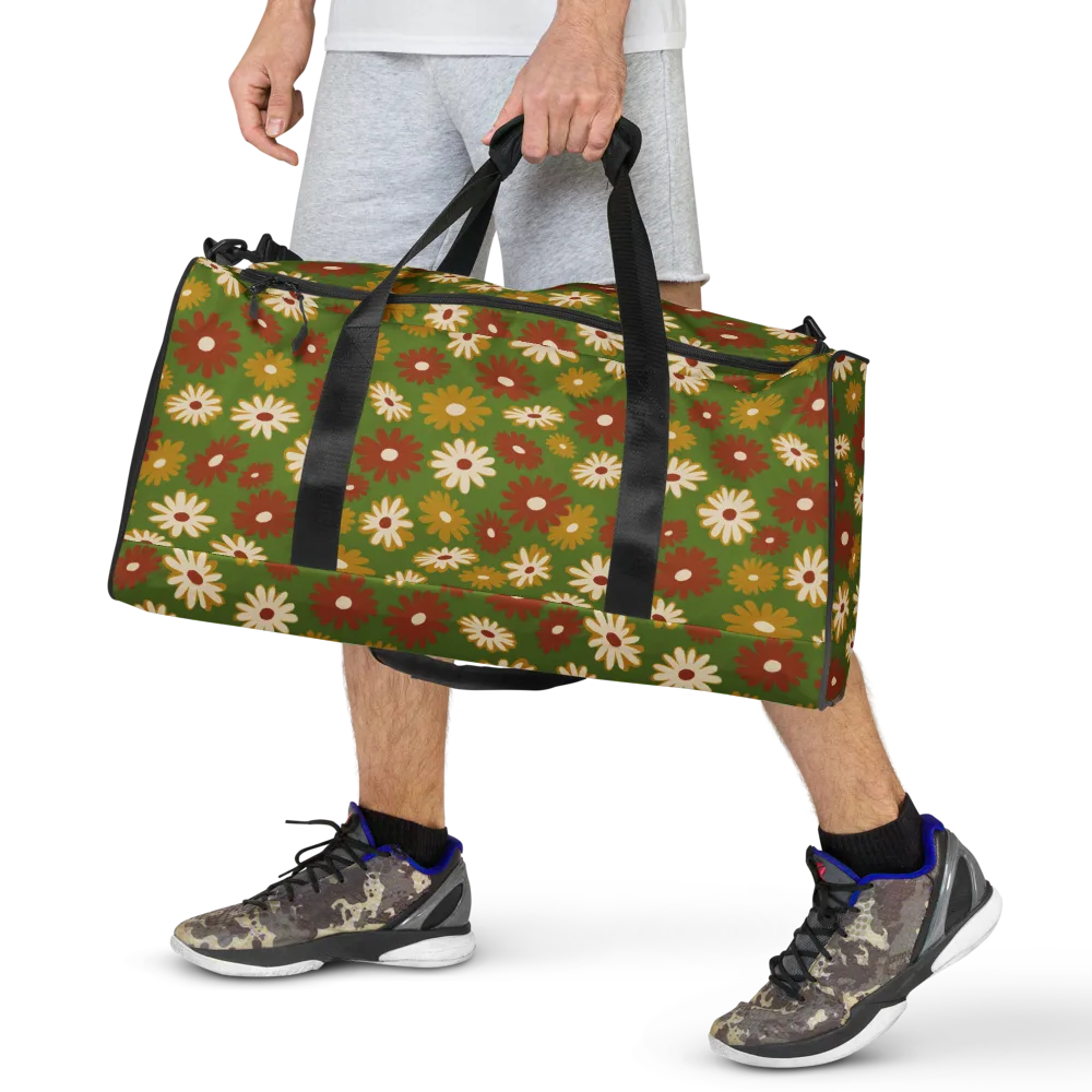 Harvest Daisy on Duffle Bag — Front
