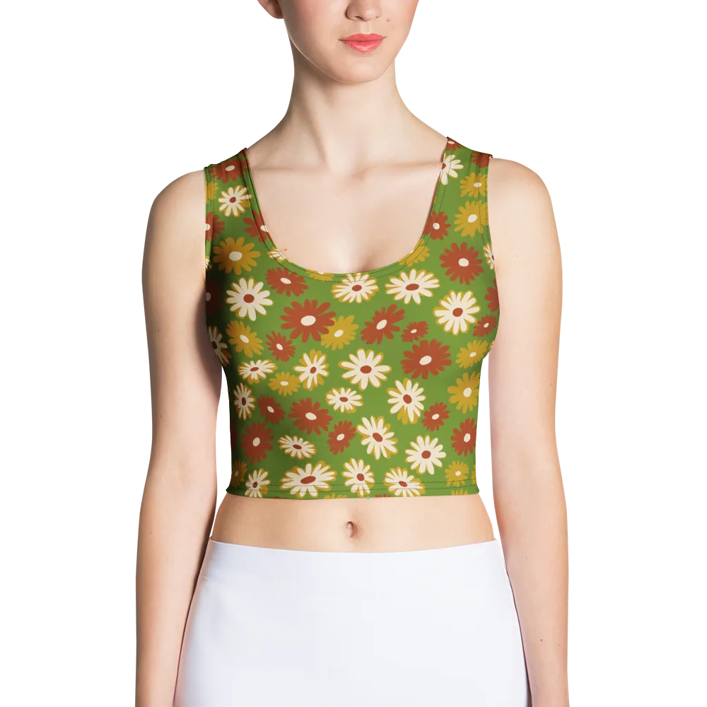 Harvest Daisy on Crop Top — Front