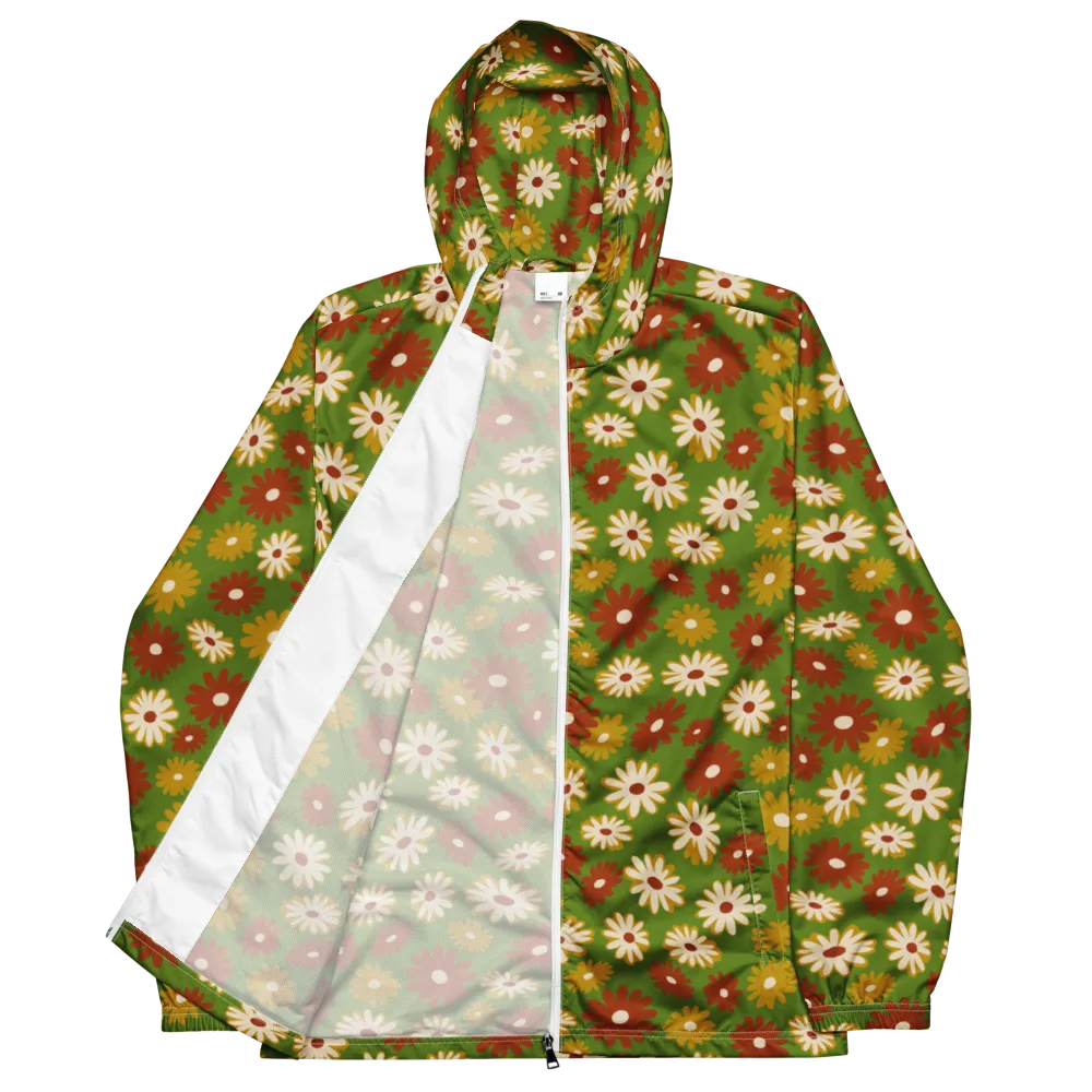 Harvest Daisy on Men's Windbreaker — Front