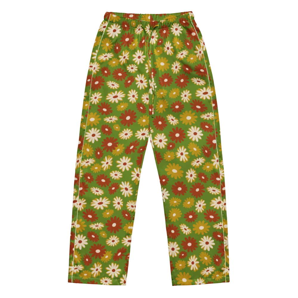 Harvest Daisy on Women's Pajama Pants — Front