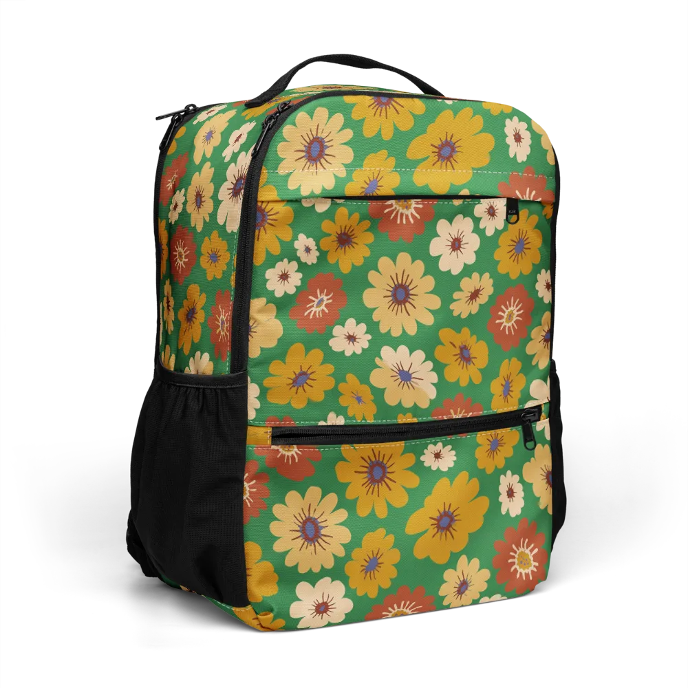 Garden Groove on Utility Backpack — Right Front