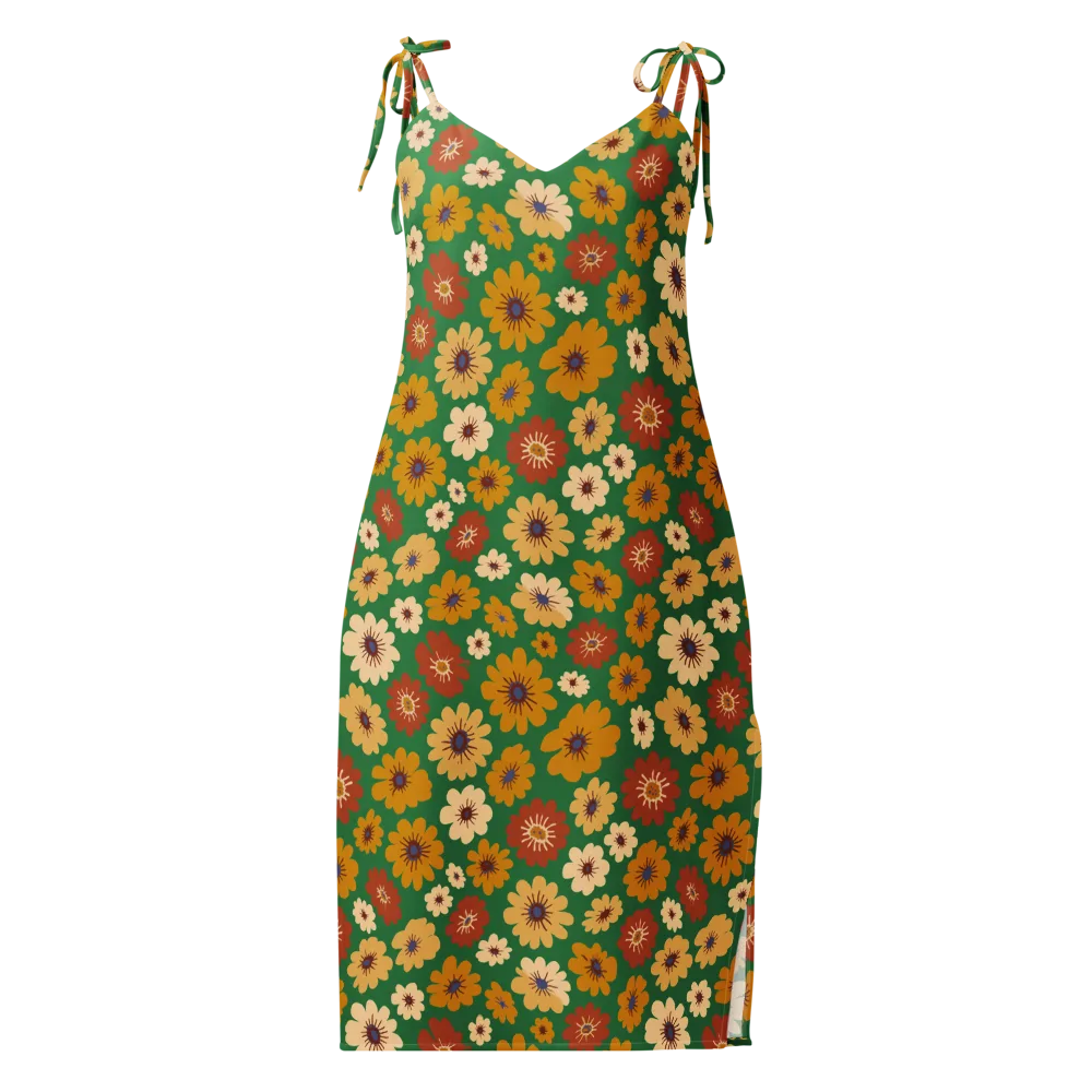 Garden Groove on Slip Dress — Front
