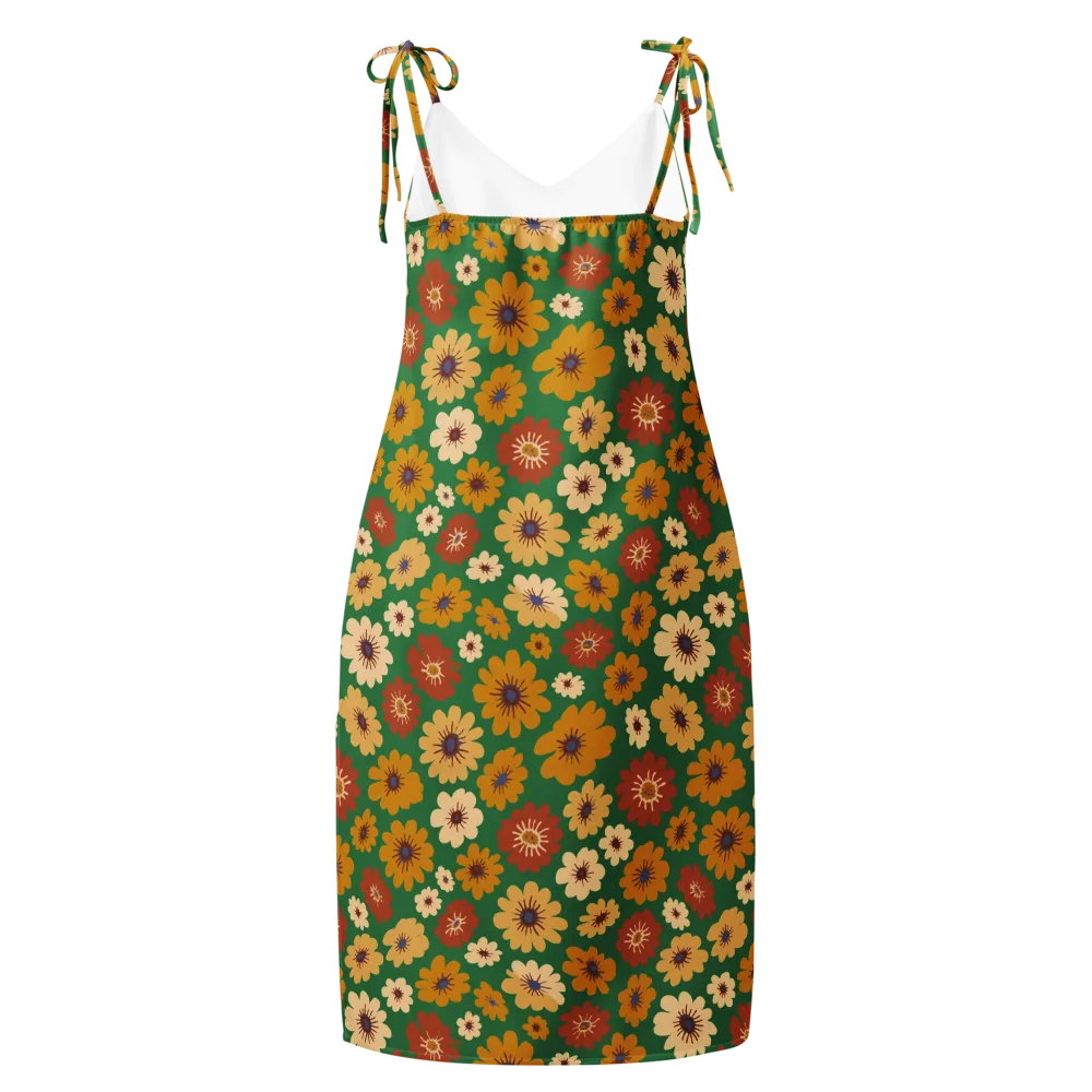 Garden Groove on Slip Dress — Back