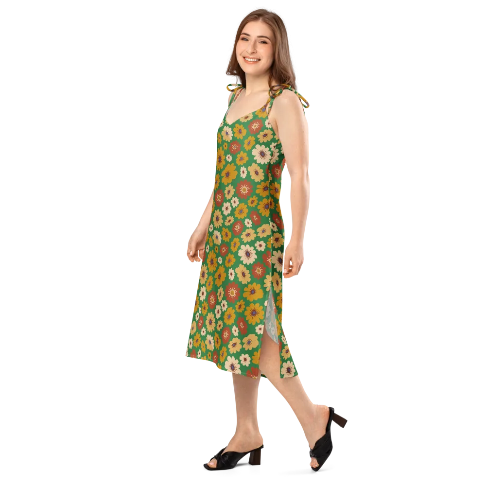 Garden Groove on Slip Dress — Left Front