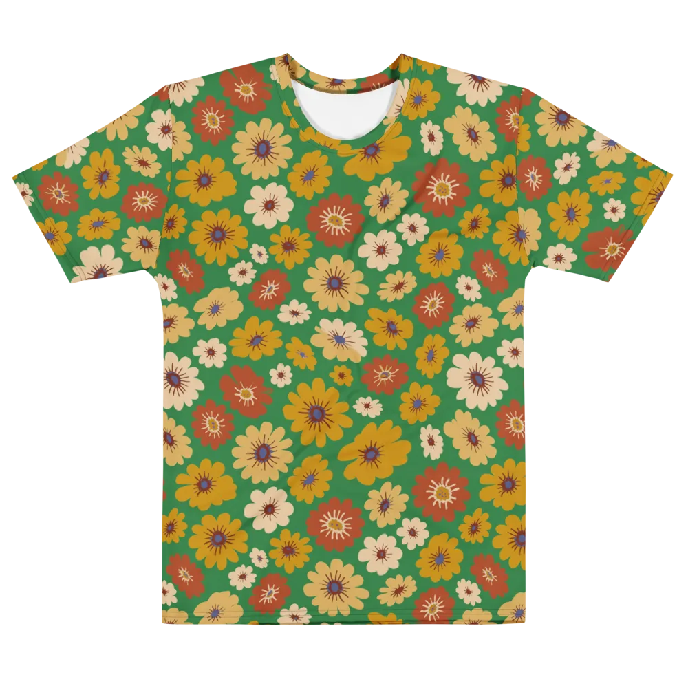 Garden Groove on Men's Cotton Crew Neck T-Shirt — Front