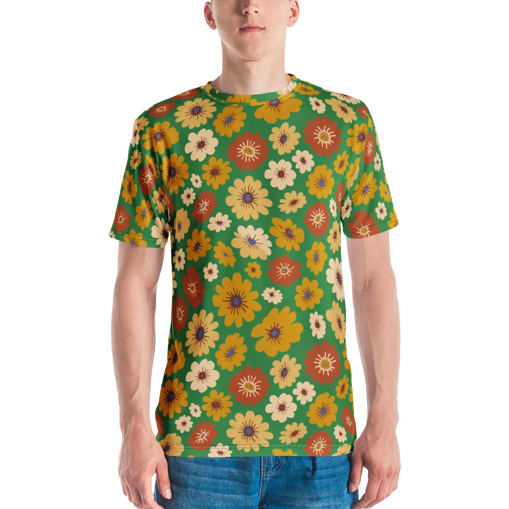 Garden Groove on Men's Crew Neck T-Shirt — Front