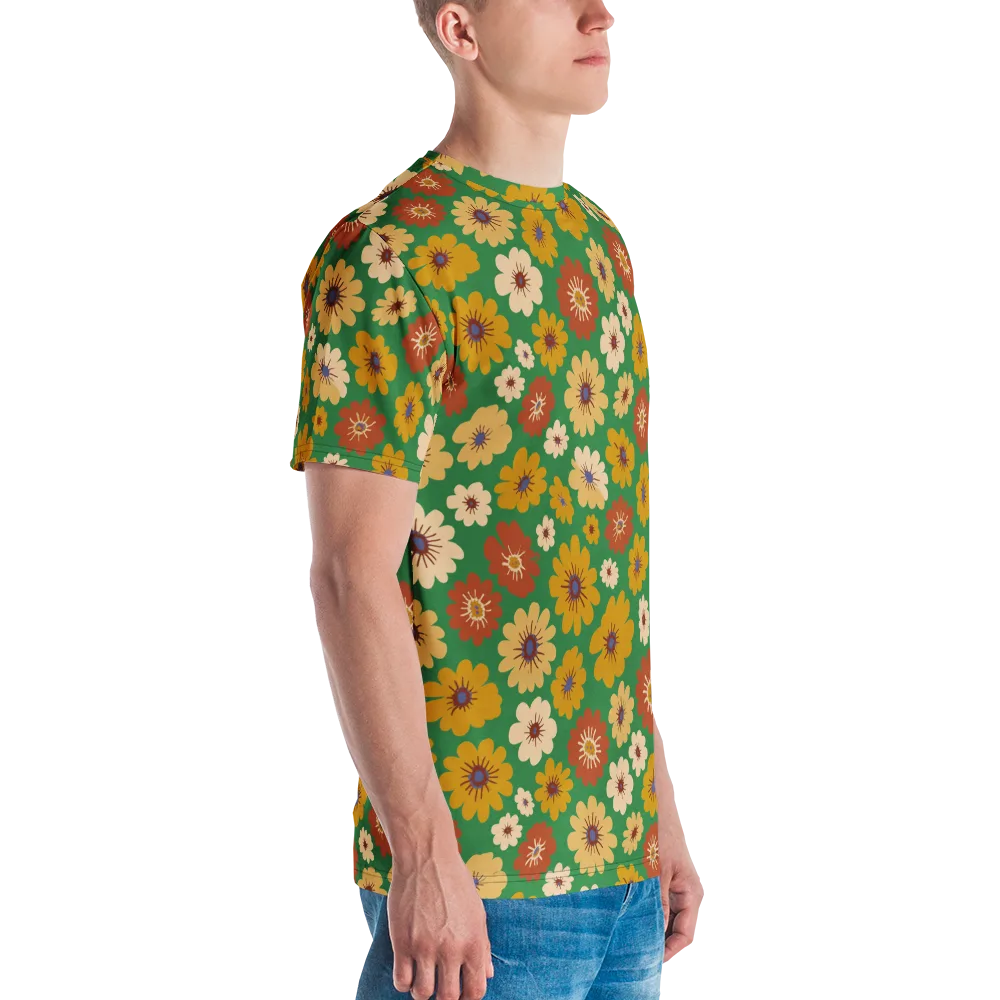 Garden Groove on Men's Crew Neck T-Shirt — Right