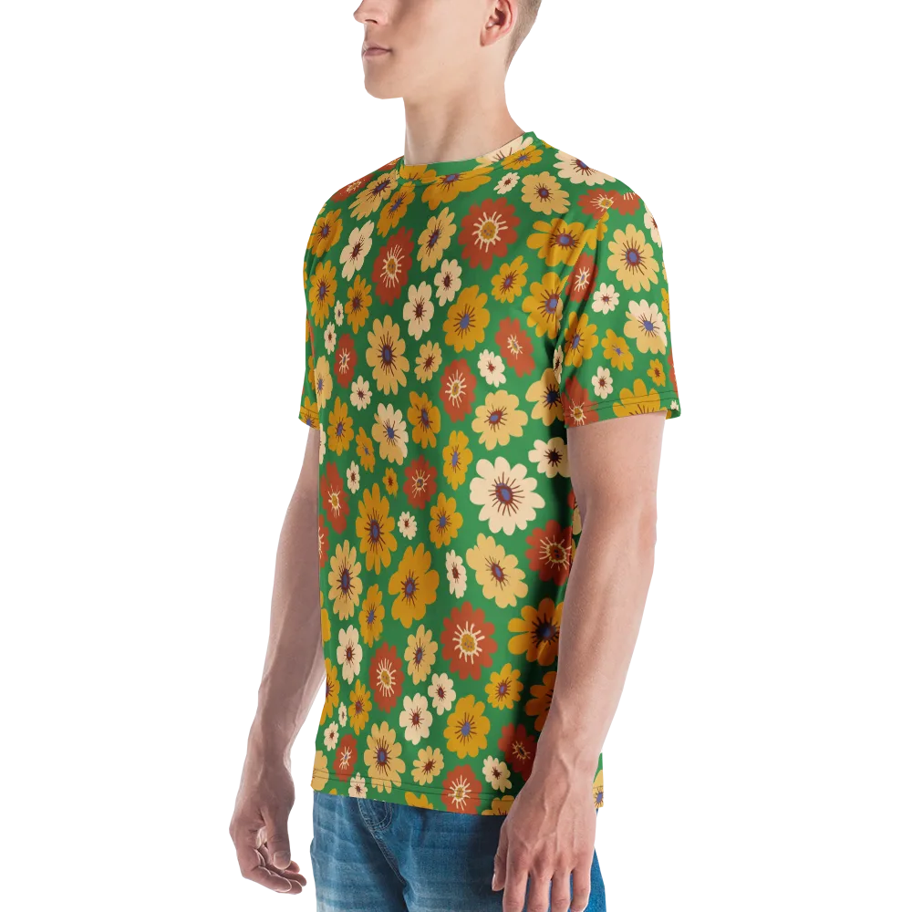 Garden Groove on Men's Crew Neck T-Shirt — Left
