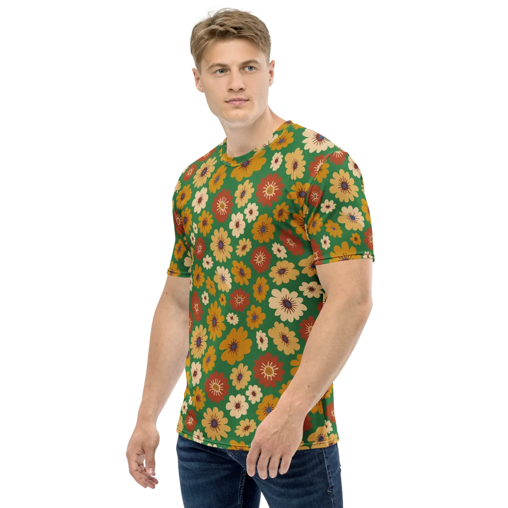 Garden Groove on Men's Crew Neck T-Shirt — Left