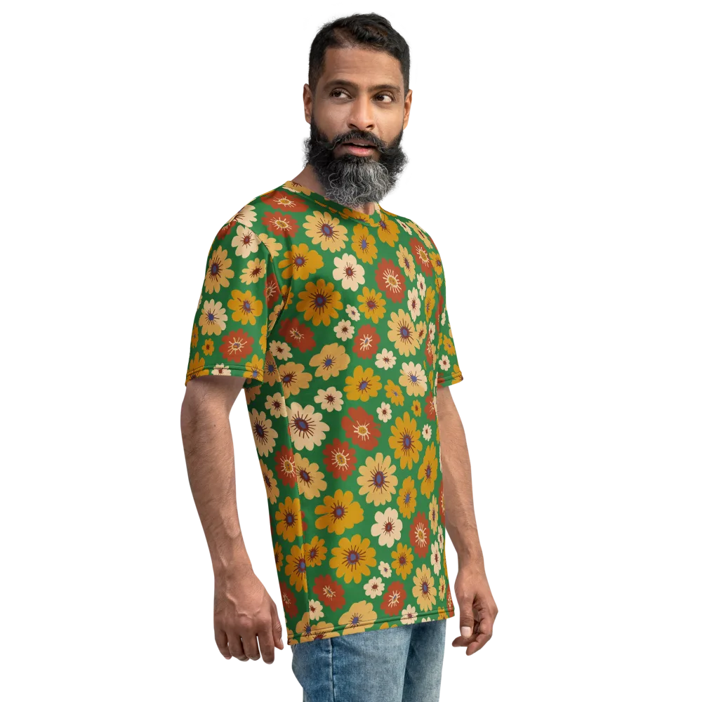 Garden Groove on Men's Crew Neck T-Shirt — Right
