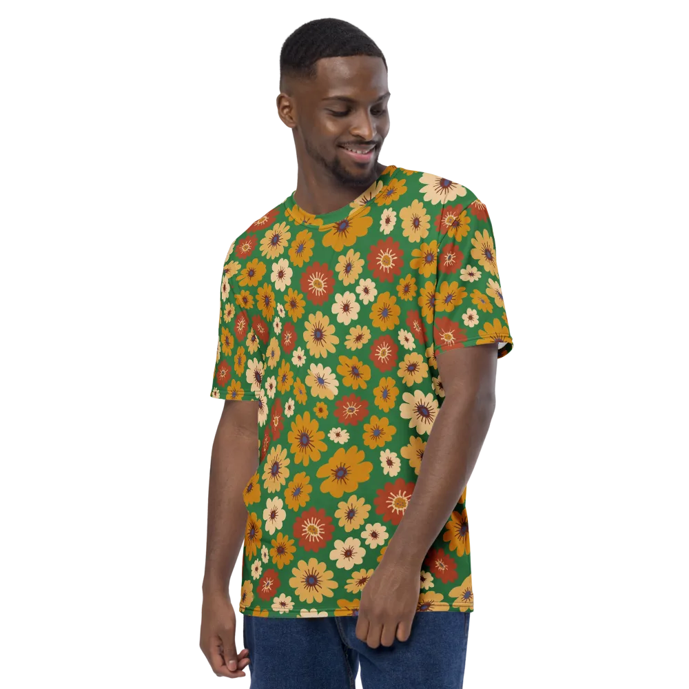 Garden Groove on Men's Crew Neck T-Shirt — Left