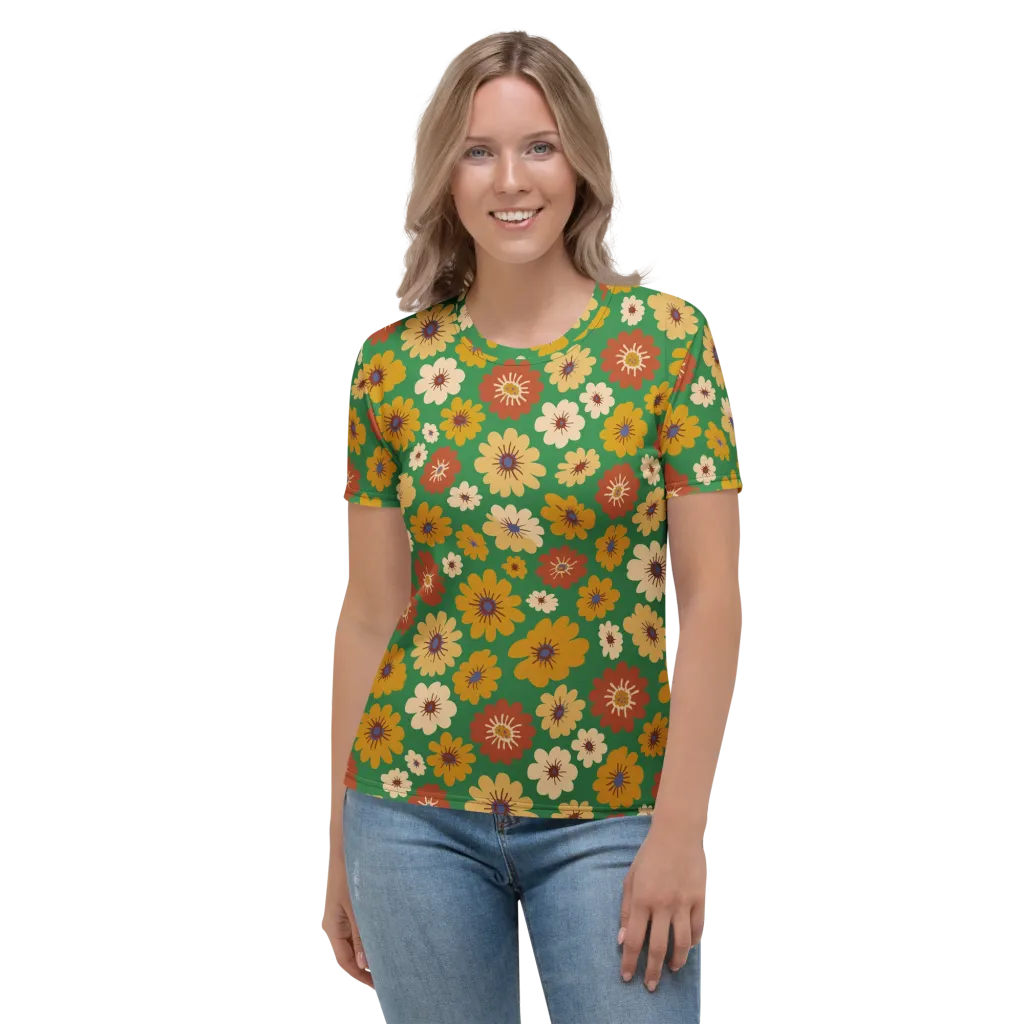 Garden Groove on Women's Crew Neck T-Shirt — Front