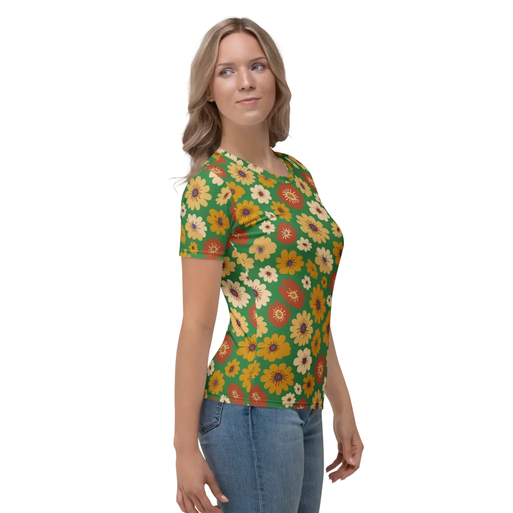 Garden Groove on Women's Crew Neck T-Shirt — Right