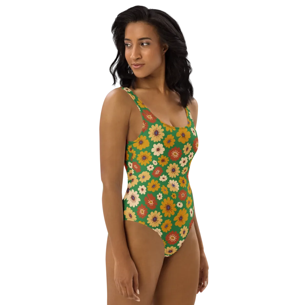 Garden Groove on One-Piece Swimsuit — Right