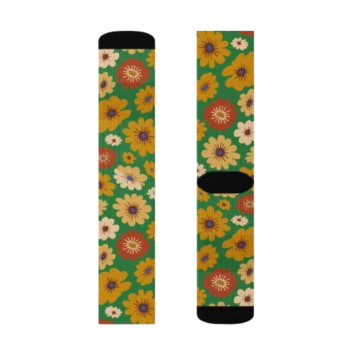 Garden Groove on a Socks