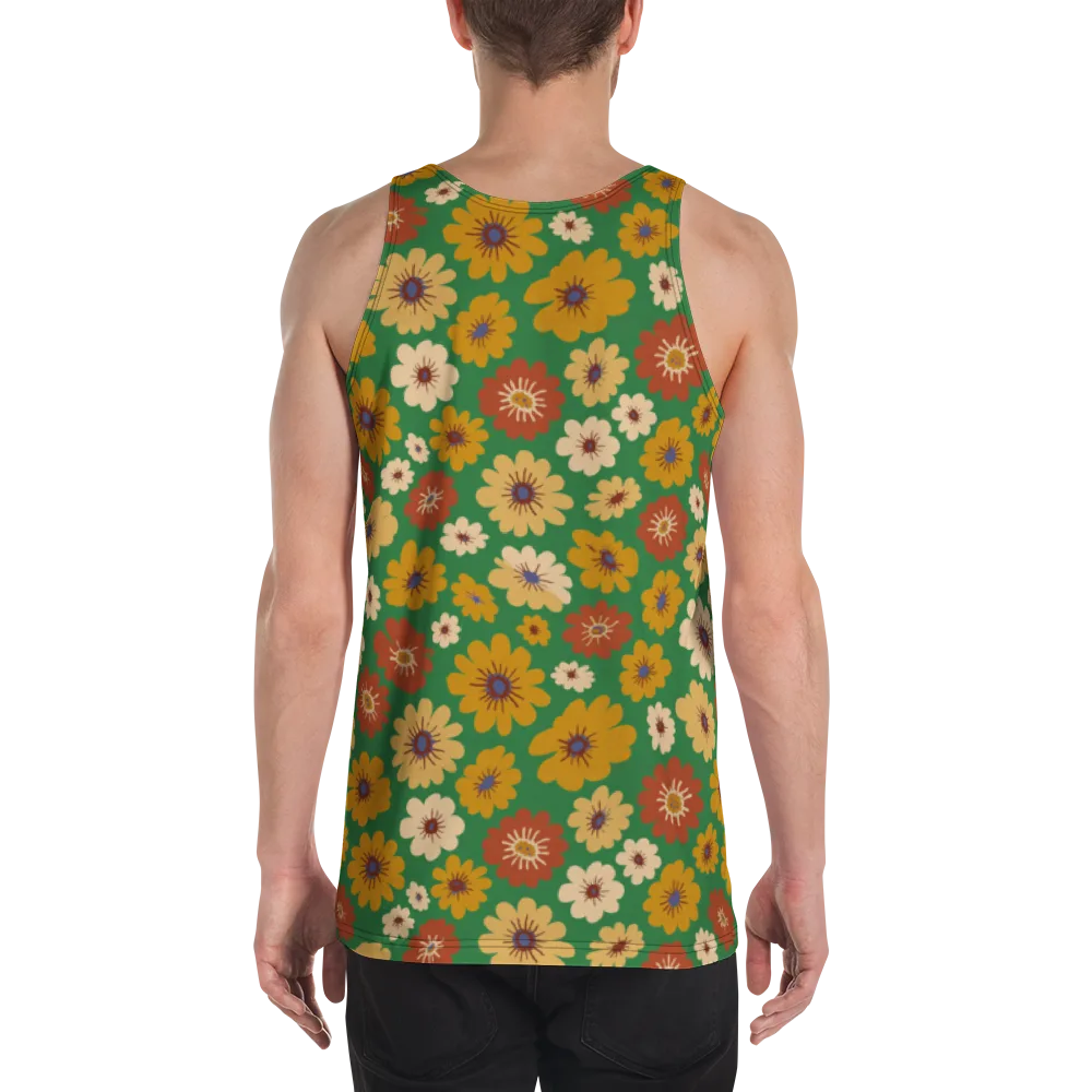 Garden Groove on Men's Tank Top — Back