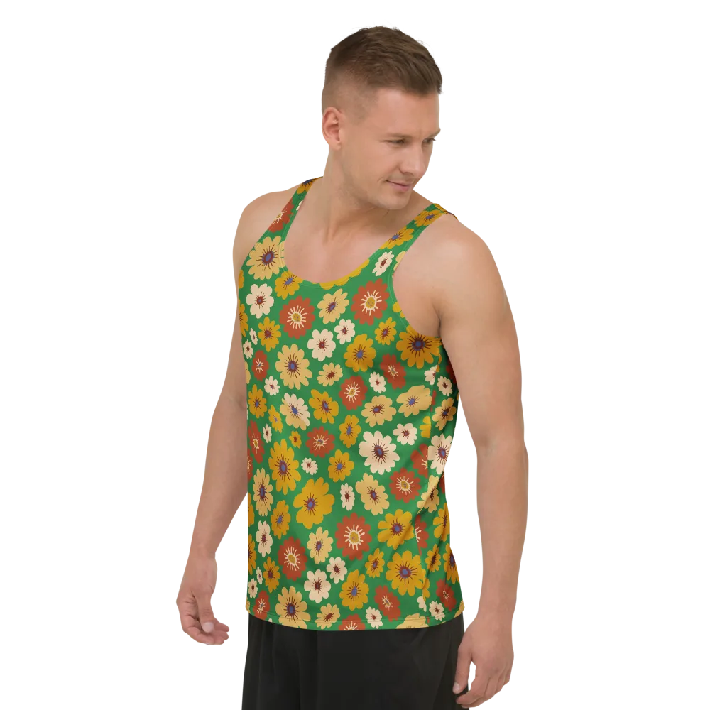 Garden Groove on Men's Tank Top — Left Front