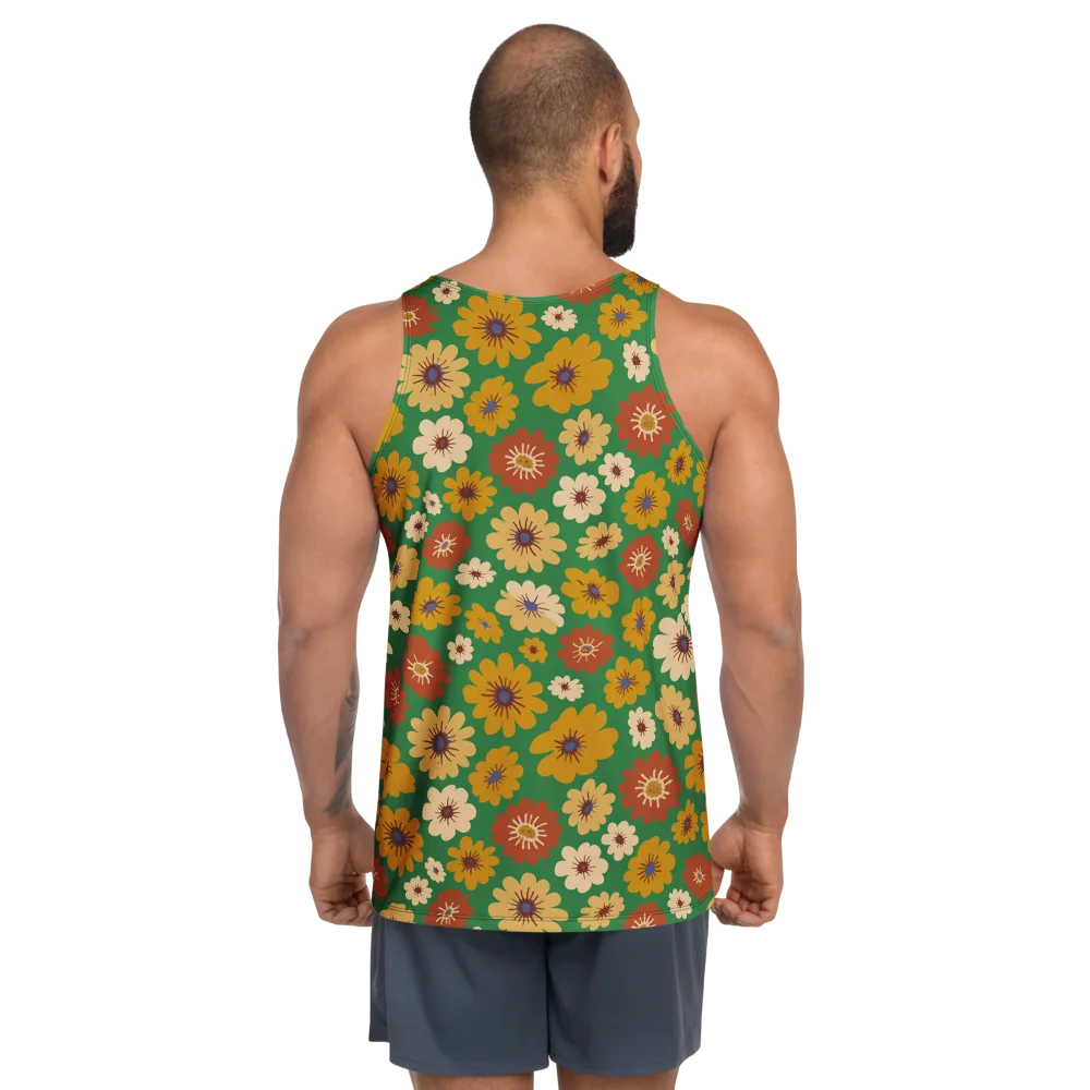 Garden Groove on Men's Tank Top — Back