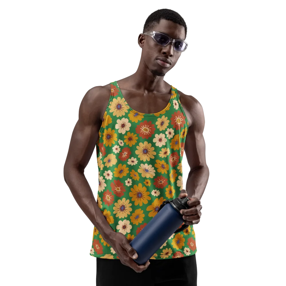 Garden Groove on Men's Tank Top — Front