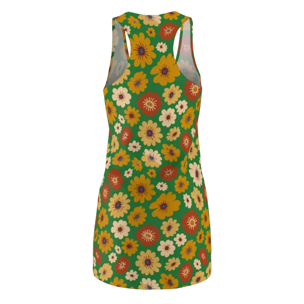 Garden Groove on Racerback Dress — Back